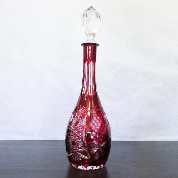 ヴィンテージ ナッチマン ボヘミアン ルビーレッド カット トゥ クリア