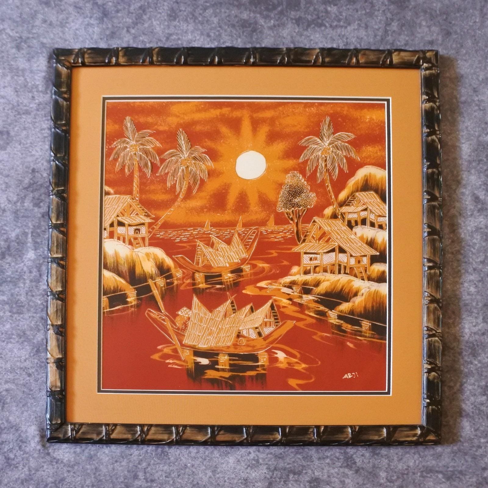 Framed Batik Vintage - Etsy
