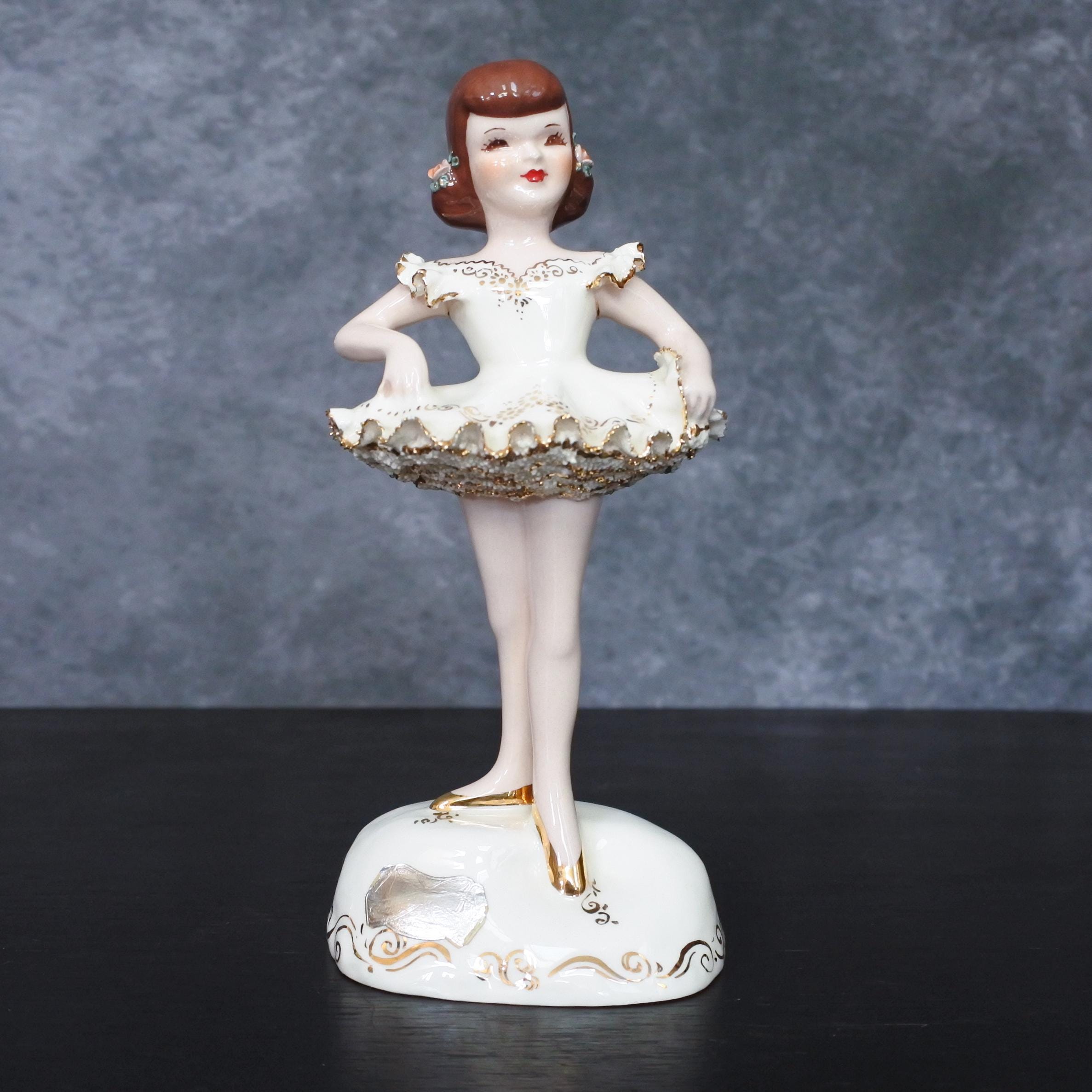 ヴィンテージ 1950 年代 フィレンツェ セラミックス 半磁器 バレリーナ 