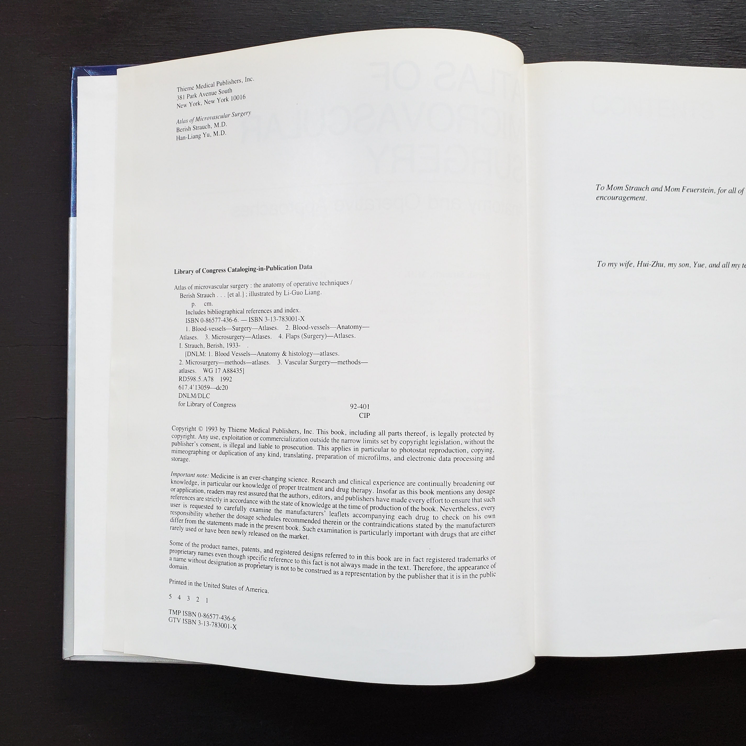 First Edition 1993 Atlas of Microvascular Surgery Anatomy and