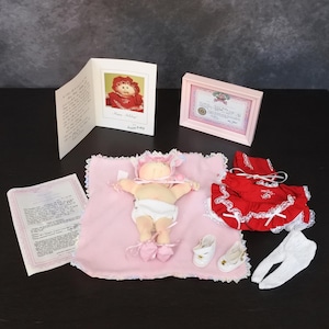 Sällsynt Cabbage Patch Signerad Xavier Roberts Collector's Club Edition Anna Ruby Docka