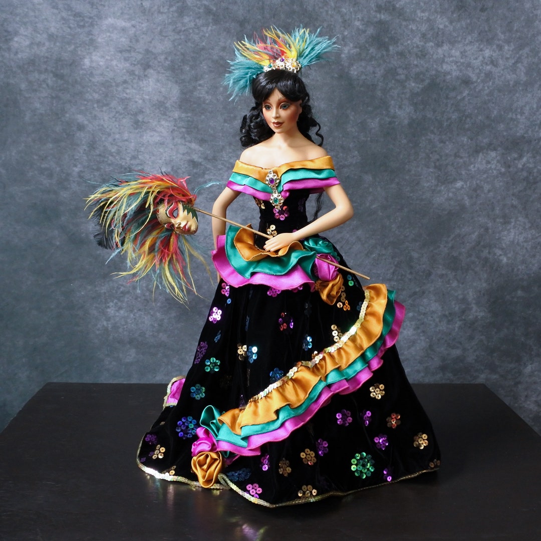 【ひまわり さま】christmas doll ୨୧ 星のシルバーリースと女の子 1998 Vanessa Christmas Doll by Vanessa Ricardi Hnad Painted