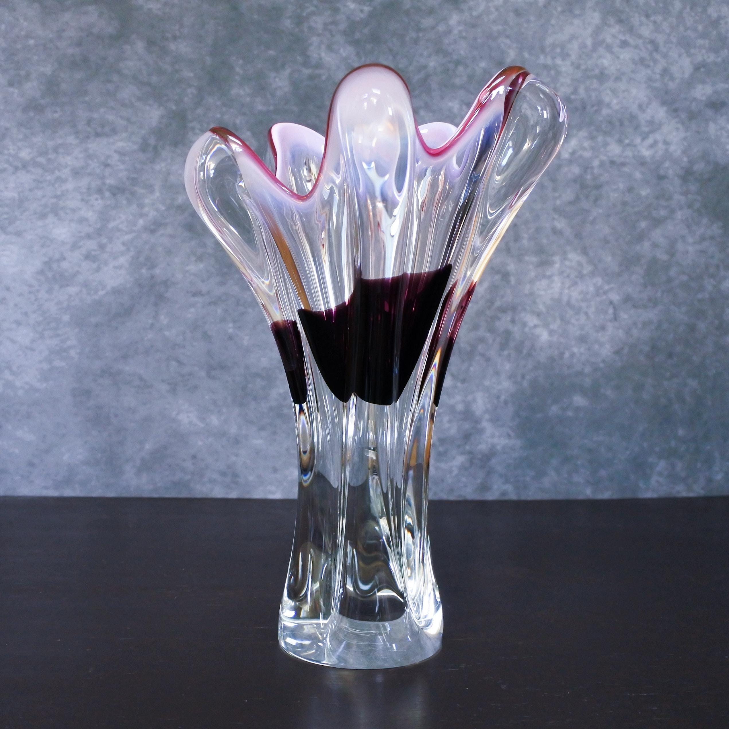 Czech bohemian crystal vase - Etsy 日本