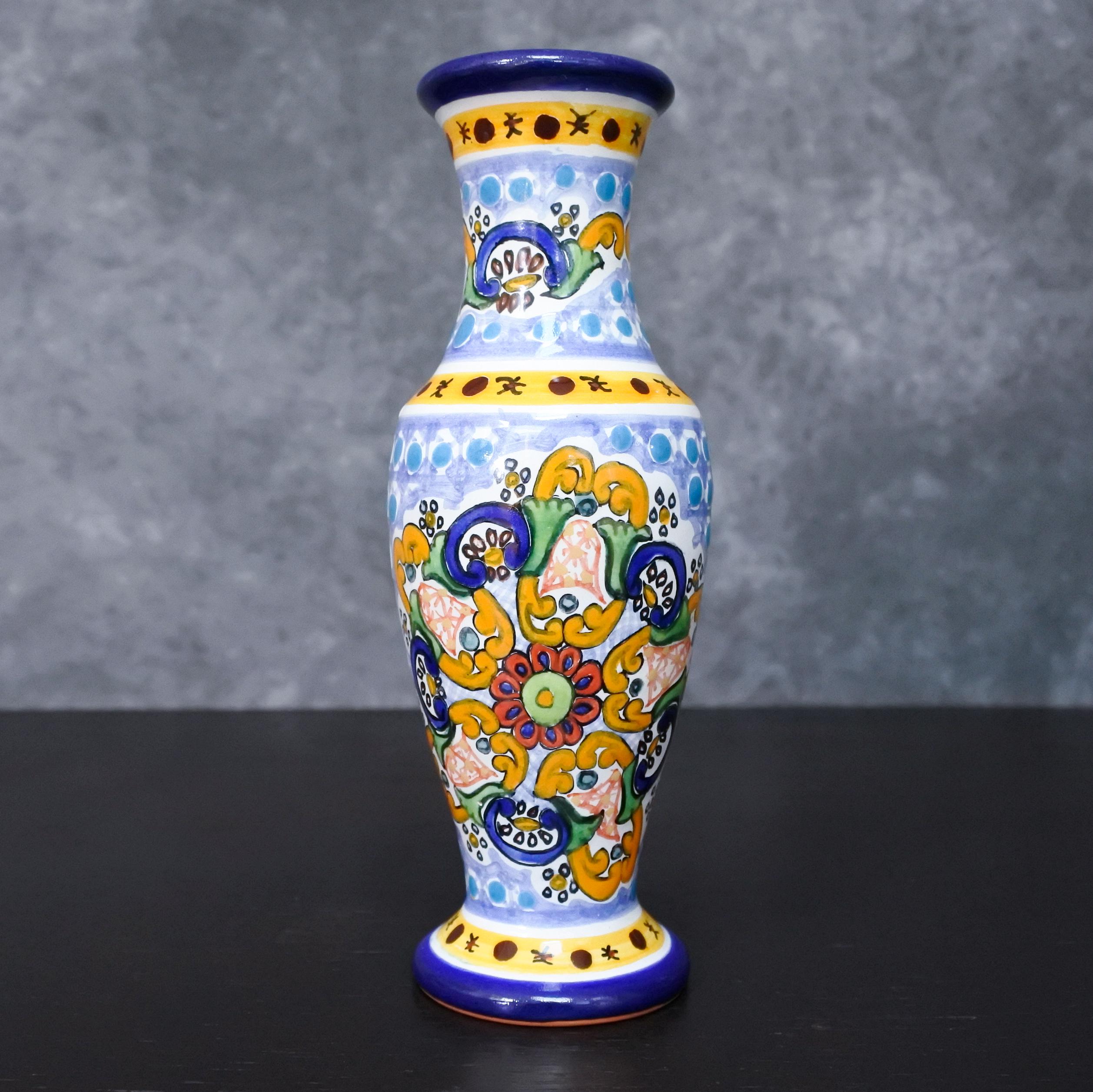 花瓶　メキシコのまつり　焼物 メキシコの花瓶 - Etsy 日本