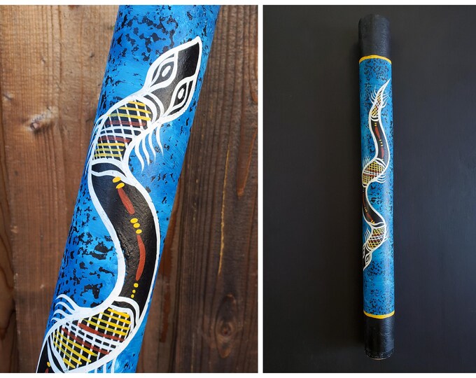 Vintage Aboriginal Australian Hand Painted Wooden Tribal Folk Art