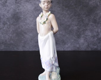 Vintage Lladro Aloha Hawaiian Girl Figurine #1478 (1985) - Etsy