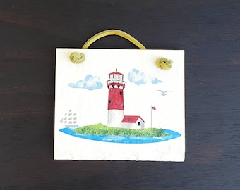 vintage Phare Oeuvre Carrelage Peinture Tenture Murale Art Decor