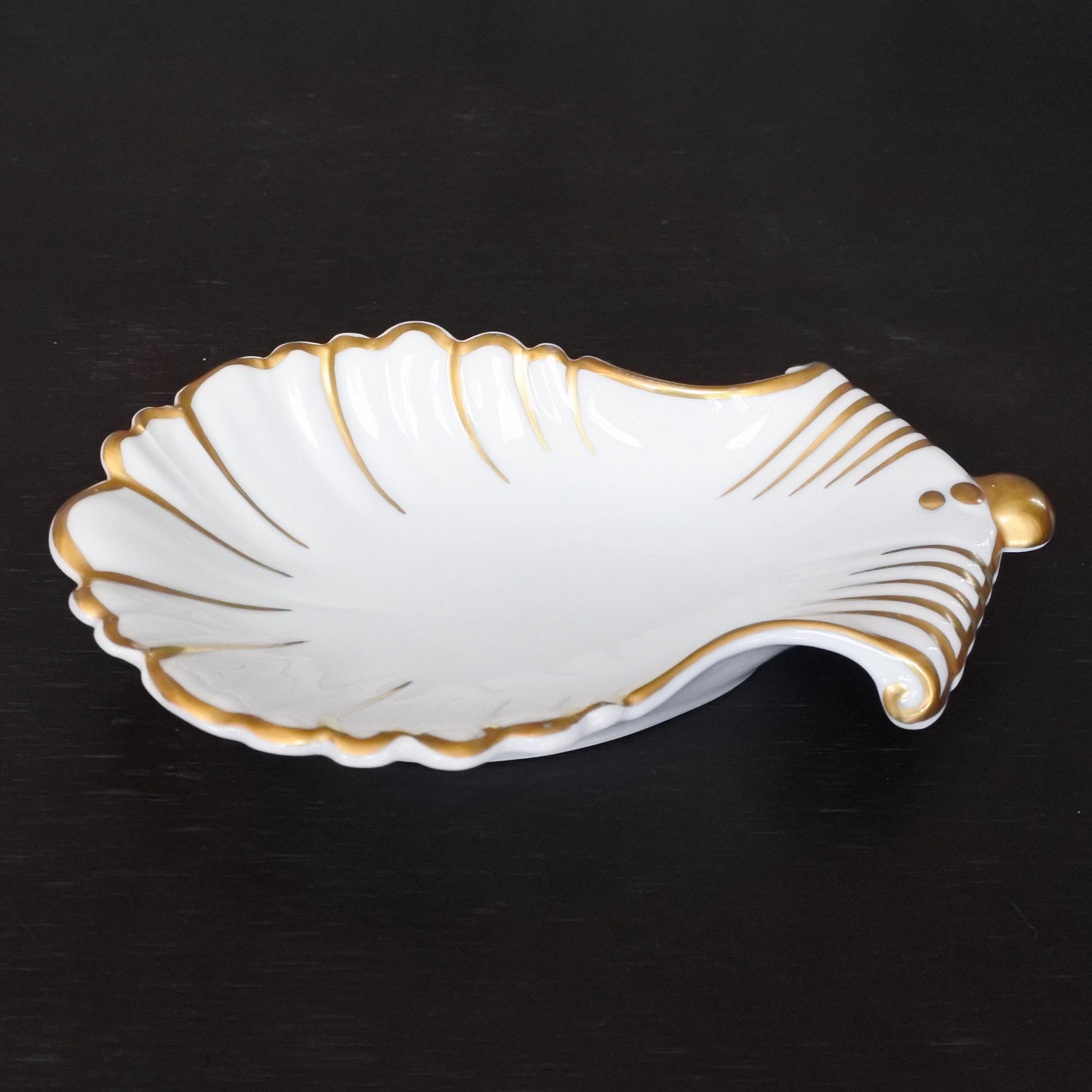 ヴィンテージ リモージュ フランス 白鍍金磁器 シェル皿 - Etsy 日本