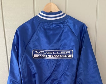 Muellers Milk Coolers Blue Satin Jacket