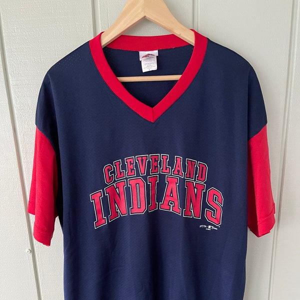 Cleveland Indians Mesh Jersey/Shirt by Hank Aaron Originals