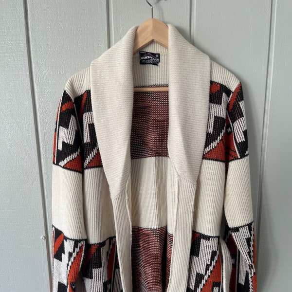 Dimension Big Lebowski-Style Cardigan with Belt