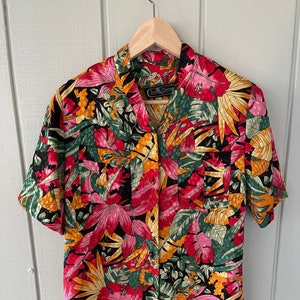 Jean De Pierre Funky Floral Shirt - Size 10