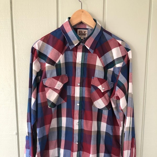 Ely Cattleman Colorful Plaid Western