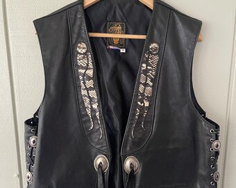 00s japanese label leather jilet vest ジレ 00s japanese label leather jilet vest ジレ