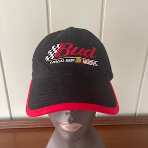Budweiser The Official Beer of NASCAR Black Strapback Cap