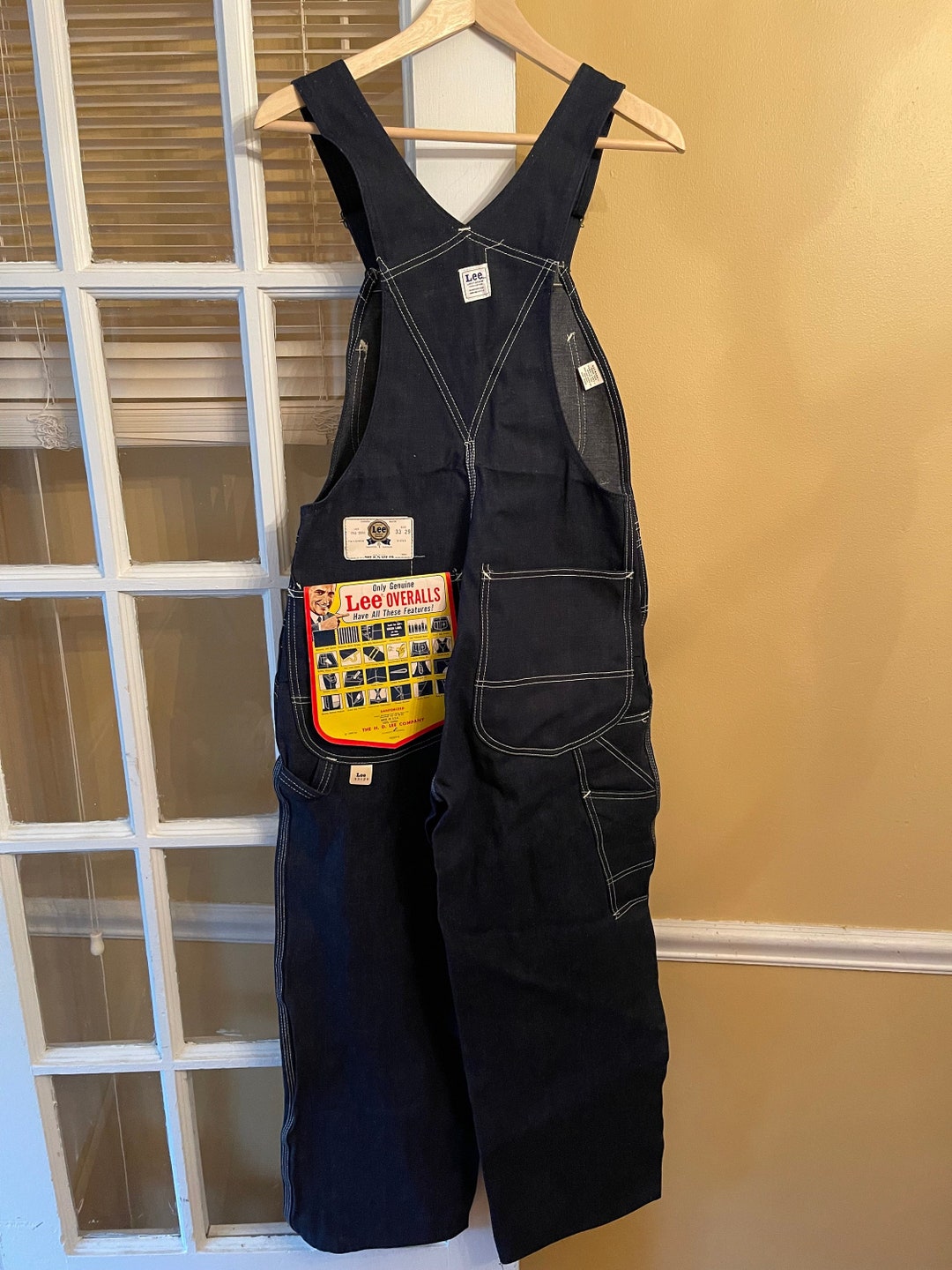 1949 Lee Jelt Denim Bib Overalls Made in USA NWT Men's Etsy