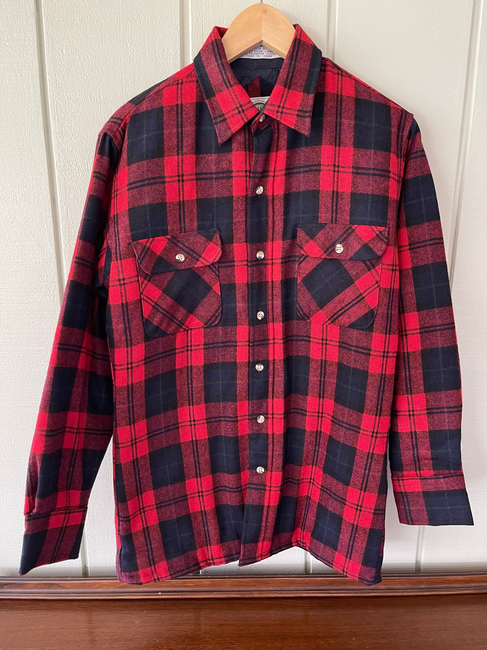 Northwest Territory Red Plaid Quilted Flannel NWT | Etsy