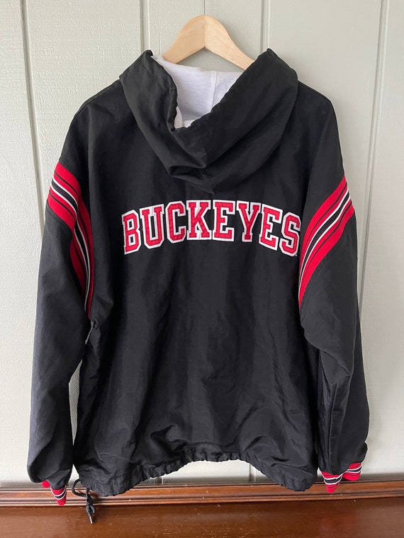 OSU Buckeyes Lined & Hooded Quarter-Zip Windbreak… - image 1