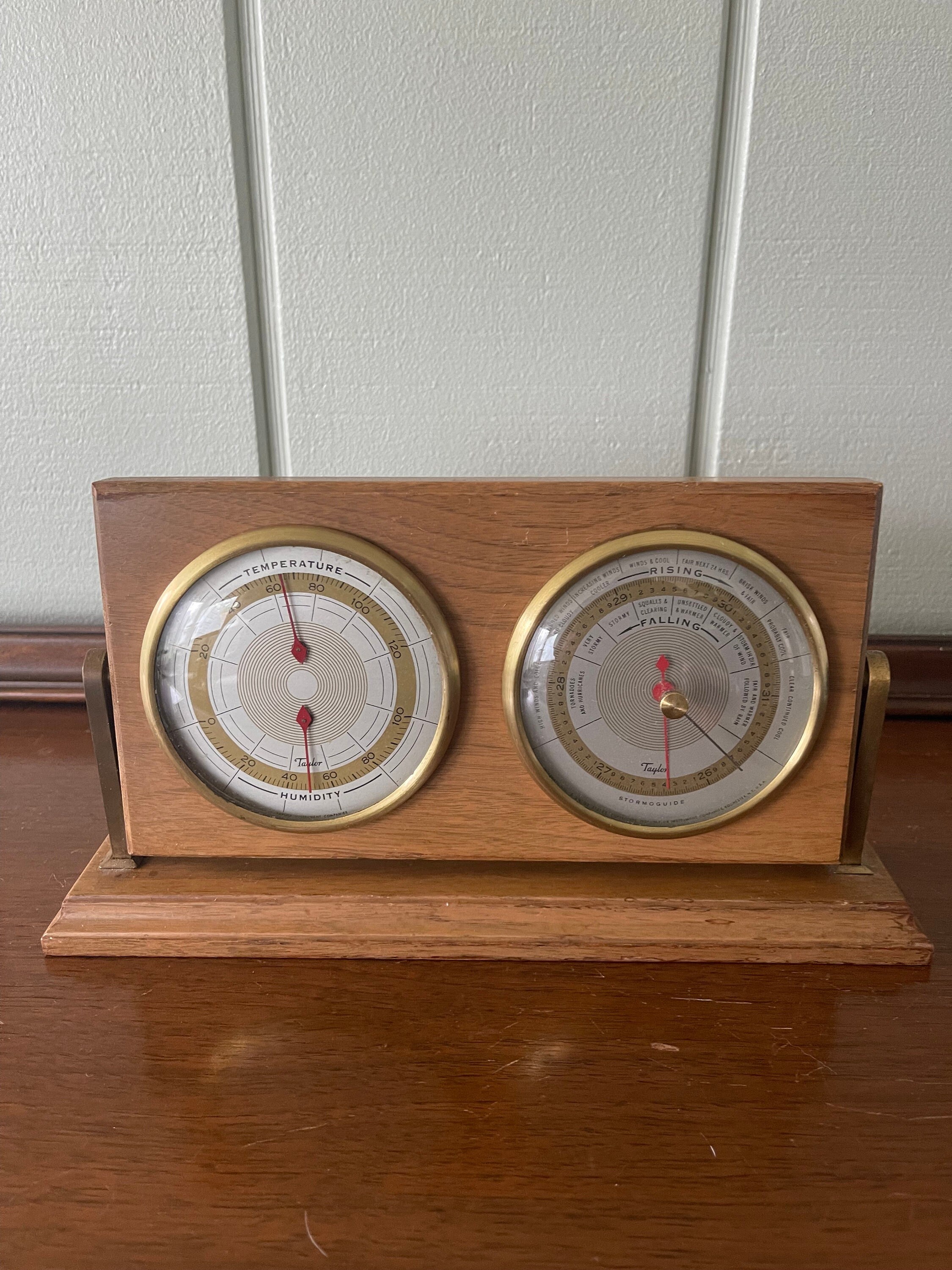 再来年で100年！1927年製 アールデコ 米Taylor社ウェザーステーション Taylor Instruments Co., Vintage Weather Station Thermometer