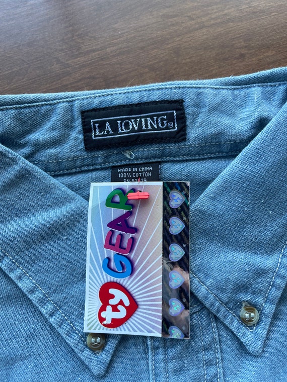 TY Beanie Baby Denim Shirt by LA Loving (NWT) - image 4