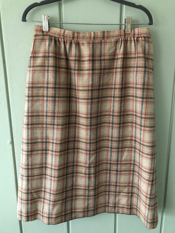 Pendleton 1970's Plaid Skirt - image 1