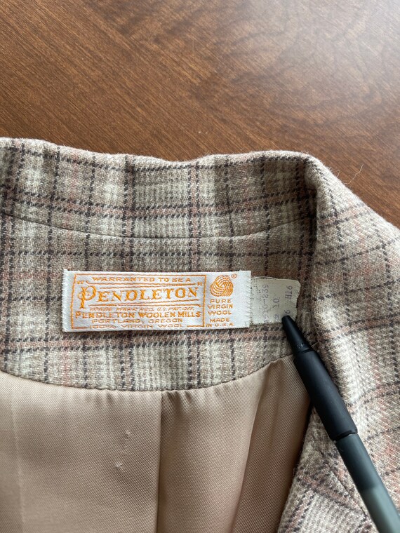 Pendleton Wool Plaid Blazer - image 3