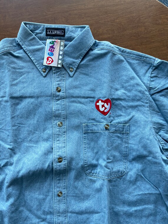 TY Beanie Baby Denim Shirt by LA Loving (NWT) - image 5