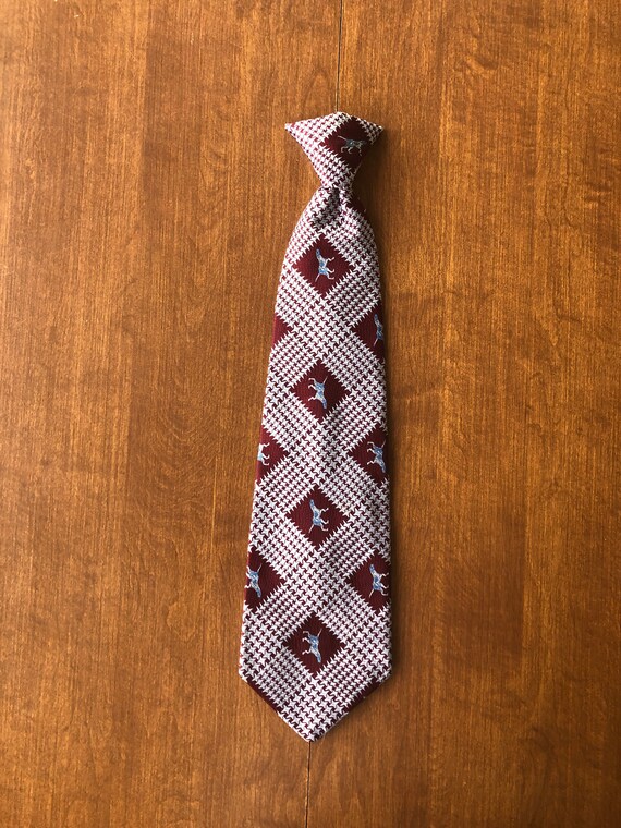 Sears The Men's Store "Snapper" Houndstooth Clip-O