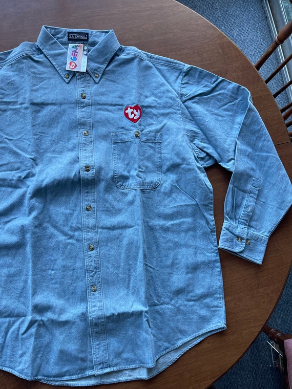 TY Beanie Baby Denim Shirt by LA Loving (NWT) - image 6