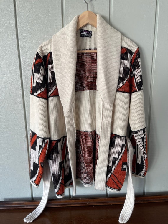 Dimension Big Lebowski-Style Cardigan with Belt