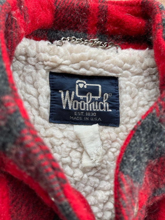 Woolrich Wool Buffalo Plaid Bomber Jacket - image 3