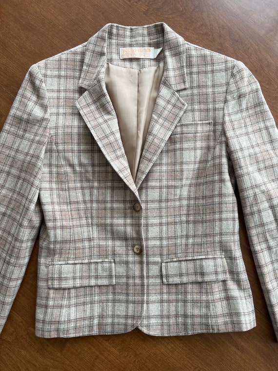 Pendleton Wool Plaid Blazer - image 4