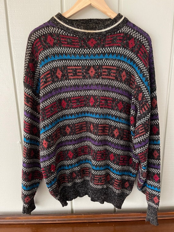 McGregor Funky Abstract Southwestern Striped Sweat