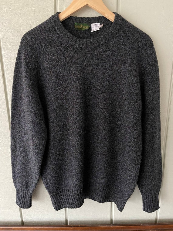 Boundary Waters Blue Speckled Wool Sweater