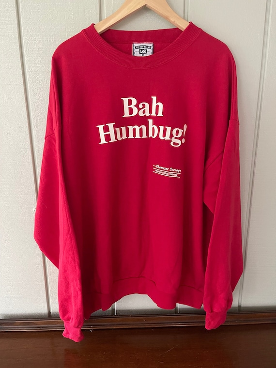 Bah Humbug Scrooge Christmas Crewneck Sweater