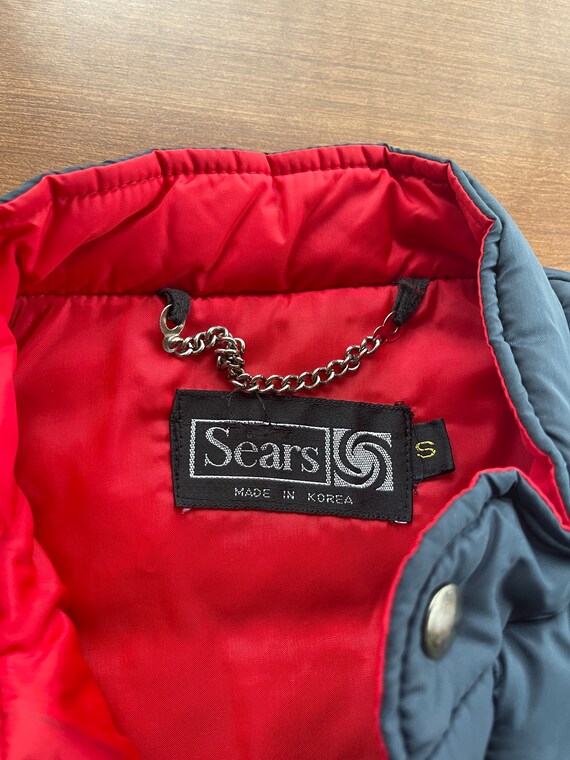 Sears Matching Puffer Coat Ski Jacket & Vest - image 7