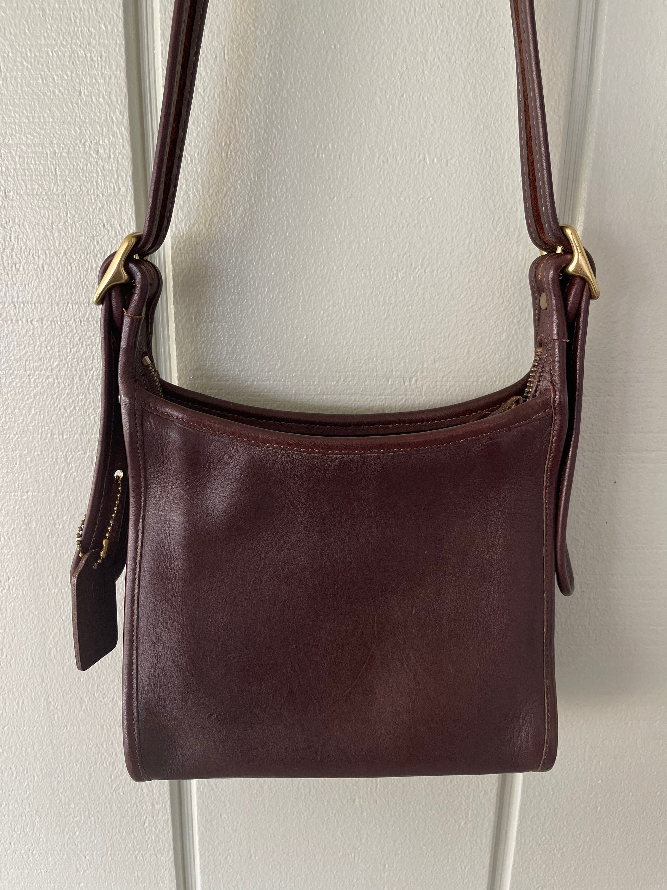Coach Small Brown Leather Shoulder Bag - Etsy Israel