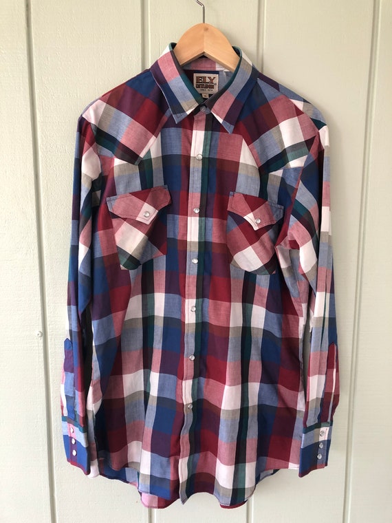 Ely Cattleman Colorful Plaid Western