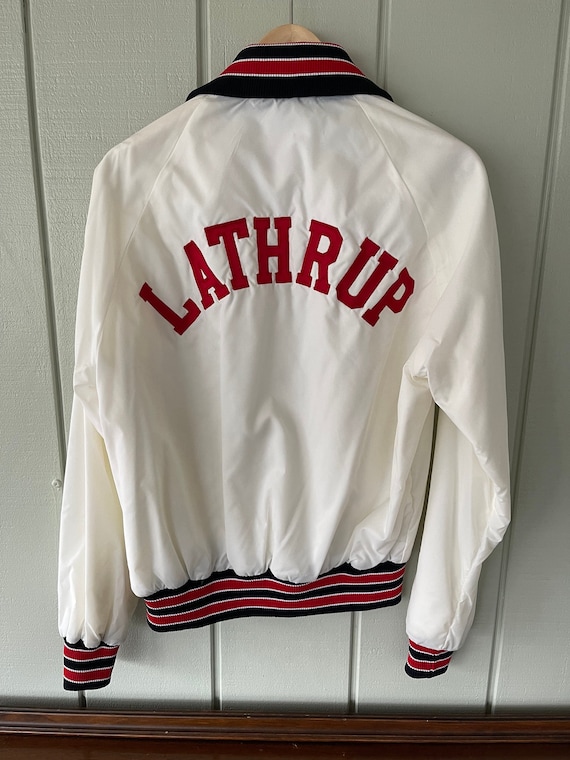 Lathrup White Embroidered Windbreaker by Champion