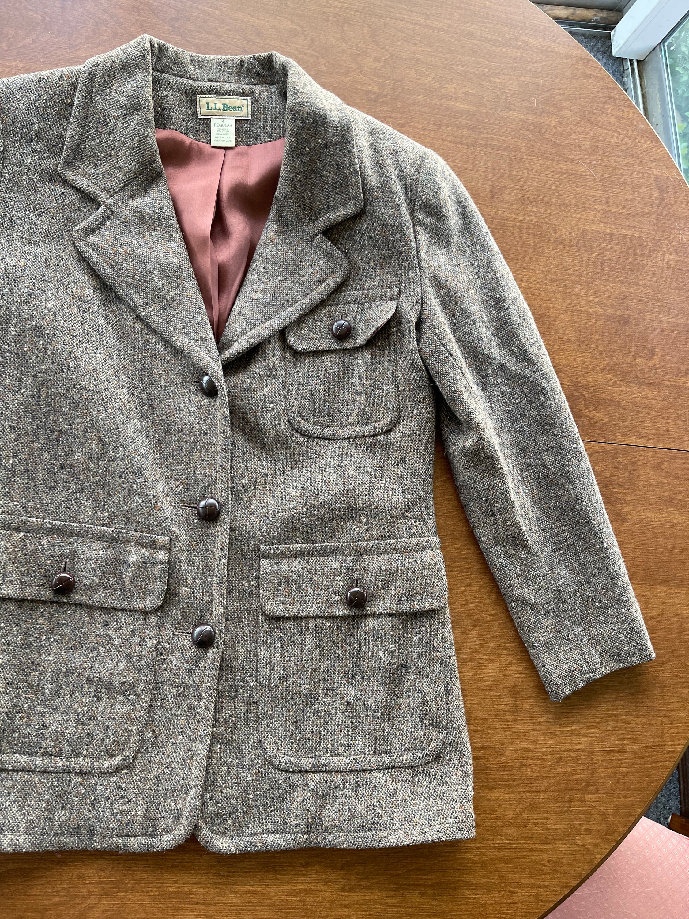 Ll bean tweed jacket shop