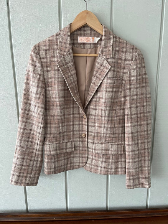 Pendleton Wool Plaid Blazer