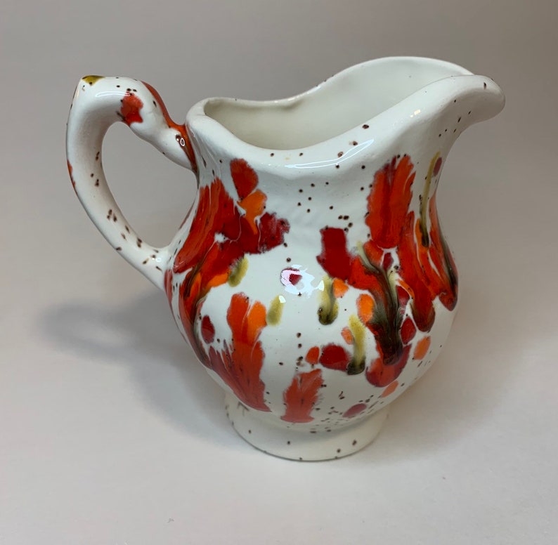 VINTAGE CERAMIC drip glaze small pitcher Etsy