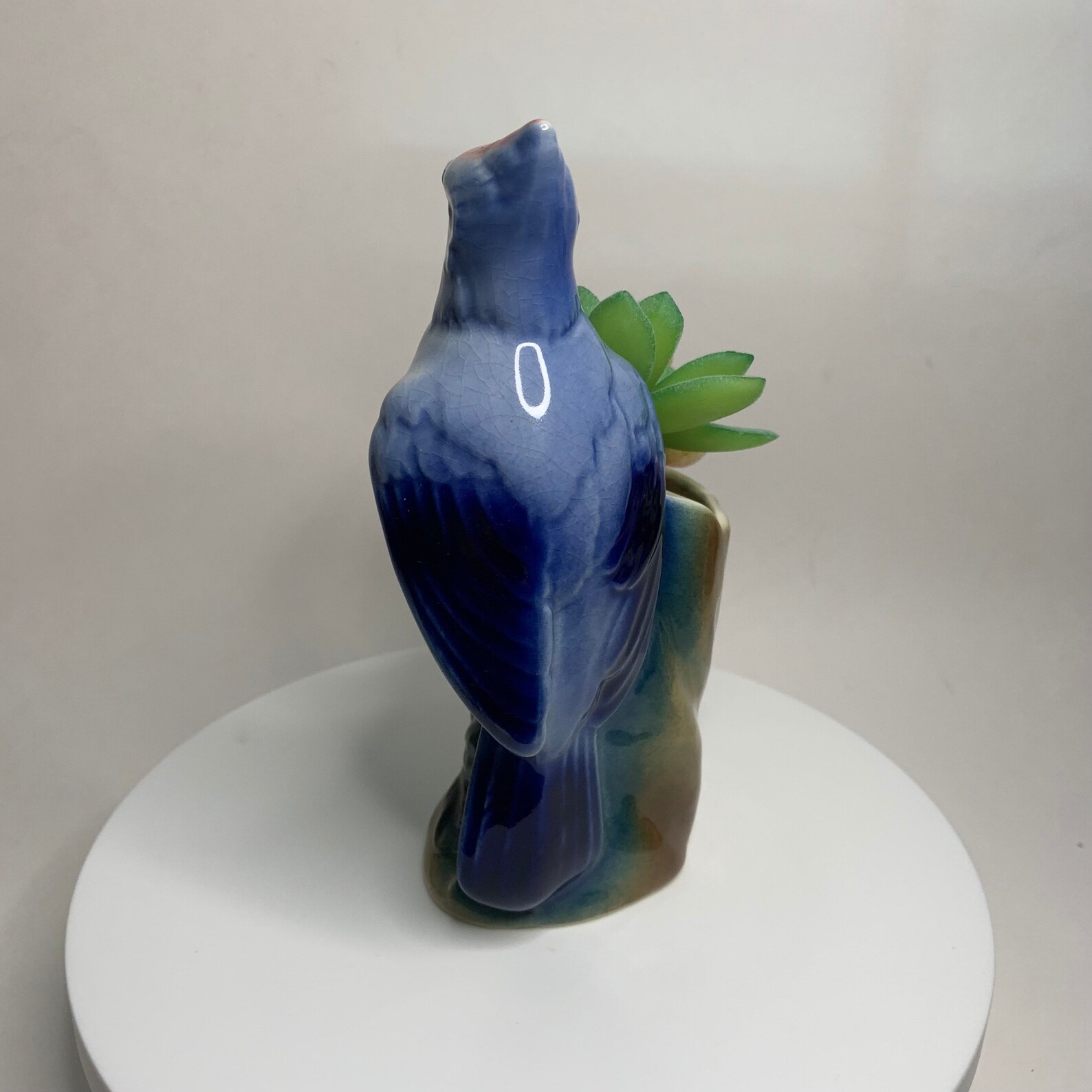 Vintage Royal Copley Colorful Ceramic Bird Planter Vase Etsy