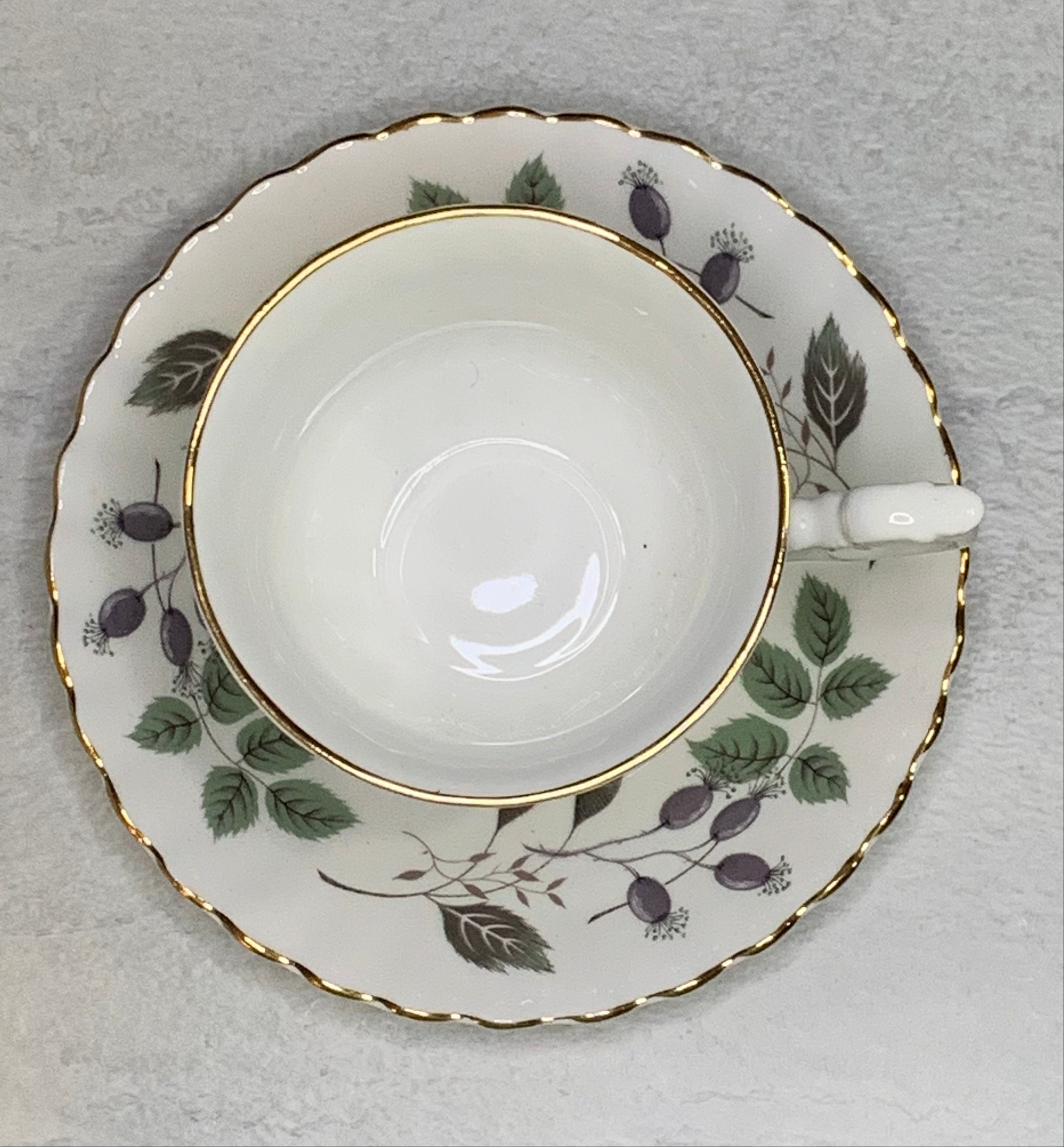 Vintage Royal Imperial bone china tea cup and saucer gold Etsy