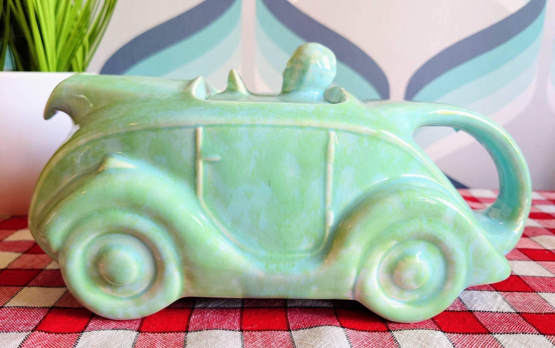 Wonderful 1930s Sadler racing car ceramic teapot in mottled | Etsy