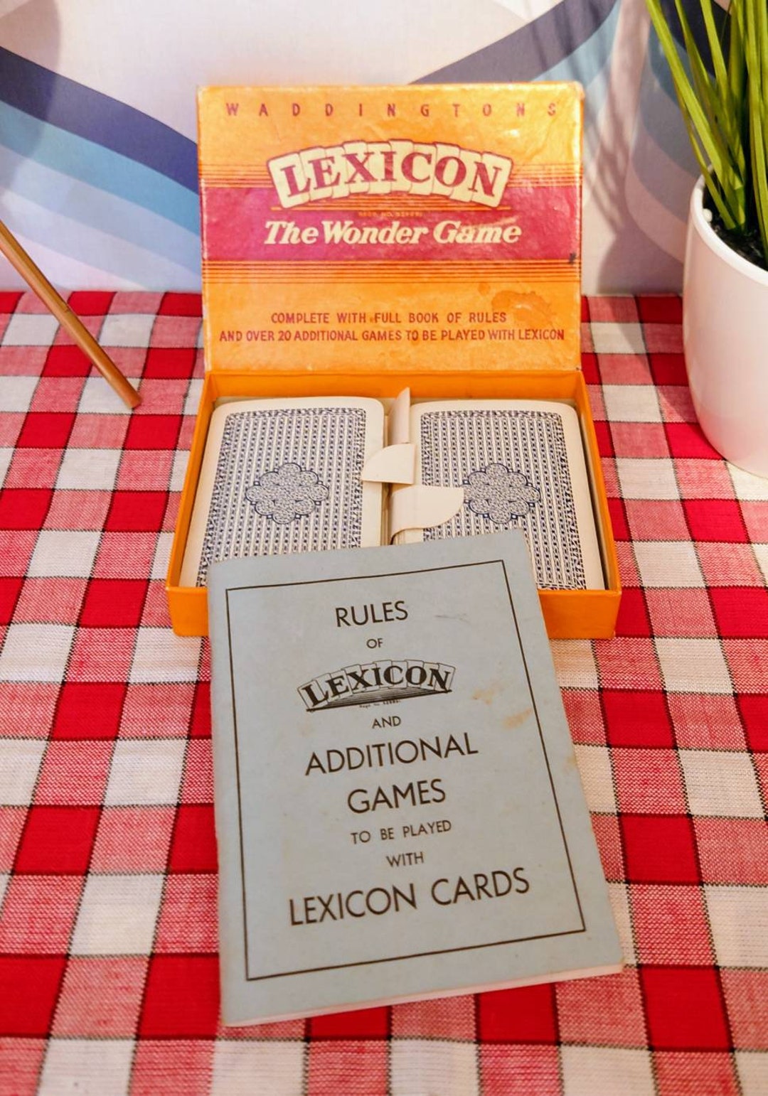 Jeu de cartes waddingtons Lexicon vintage. 52 cartes. Etsy France