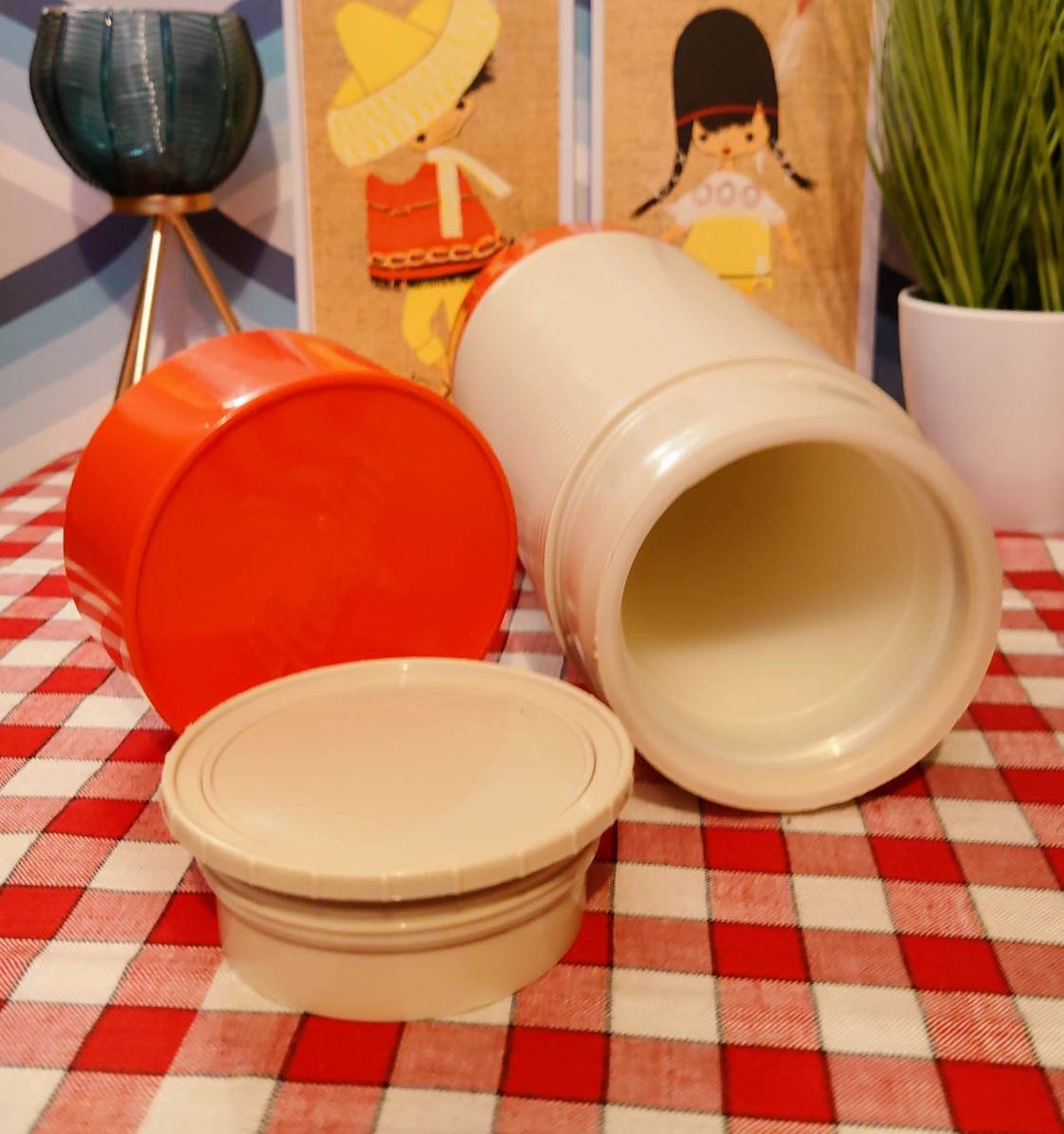 New Old Stock Vintage Aladdin Super Food Flasks. Made in Etsy UK