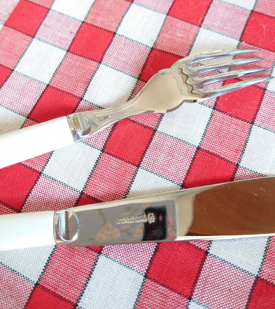 Vintage fish cutlery set. 12 pieces. Made in England. Etsy