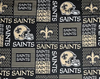 NFL New Orleans Saints Cotton Fabric 2/3 yards | Destashing