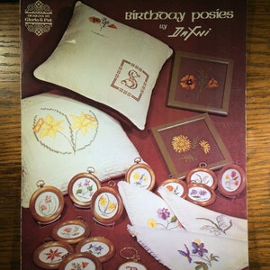 Birthday Posies - Danfi Creations - Cross Stitch Pattern Leaflet